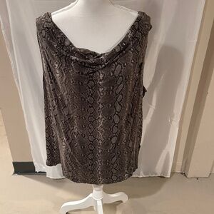 Michael Kors Gray and Brown Tank Top